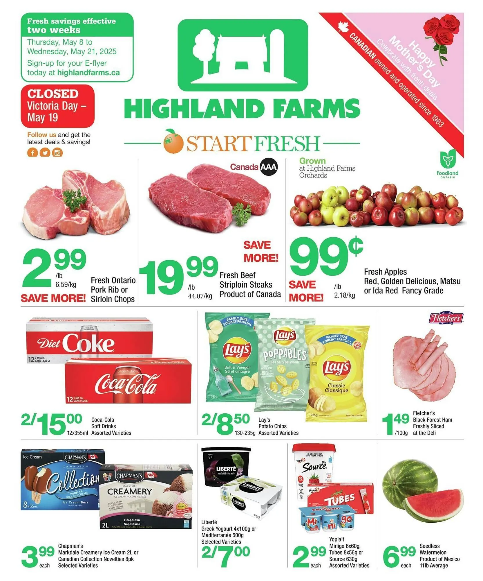 Highland Farms flyer from May 8 to May 15 2025 - flyer page 1