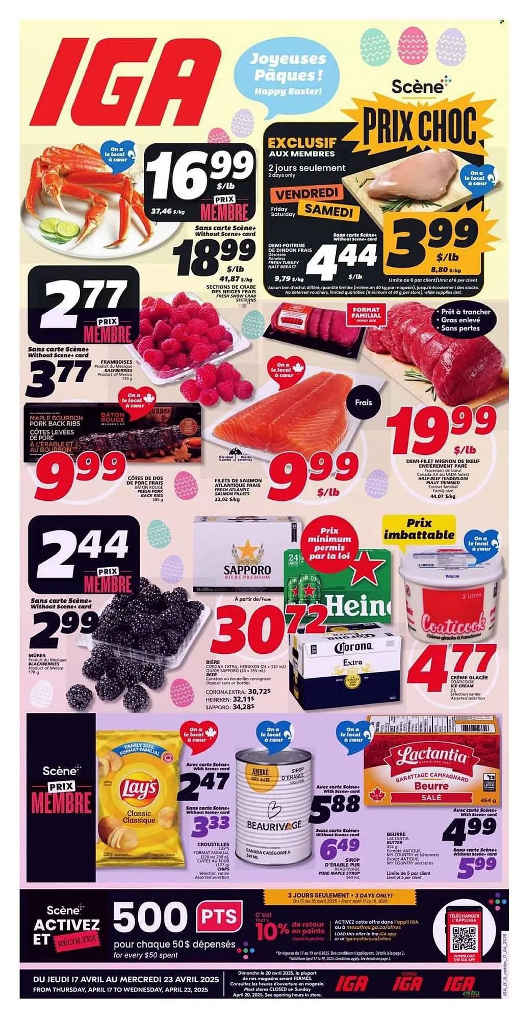 IGA flyer from April 17 to April 23 2025 - flyer page 1