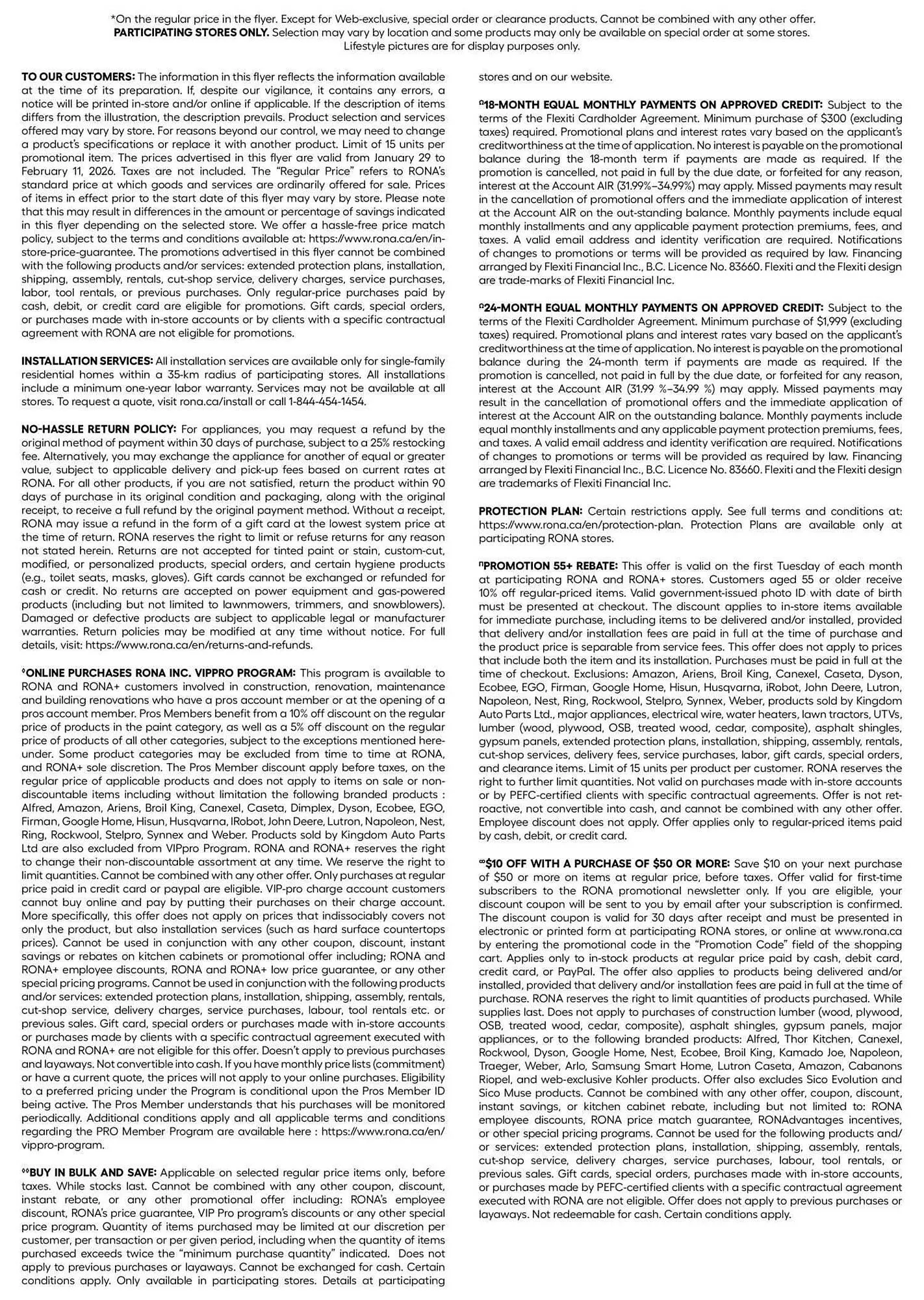 RONA flyer from January 30 to February 6 2026 - flyer page 18