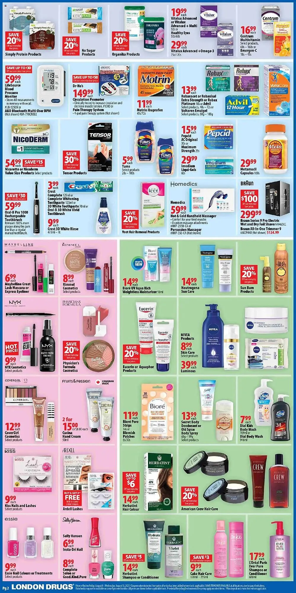 London Drugs flyer from August 8 to August 13 2025 - flyer page 2
