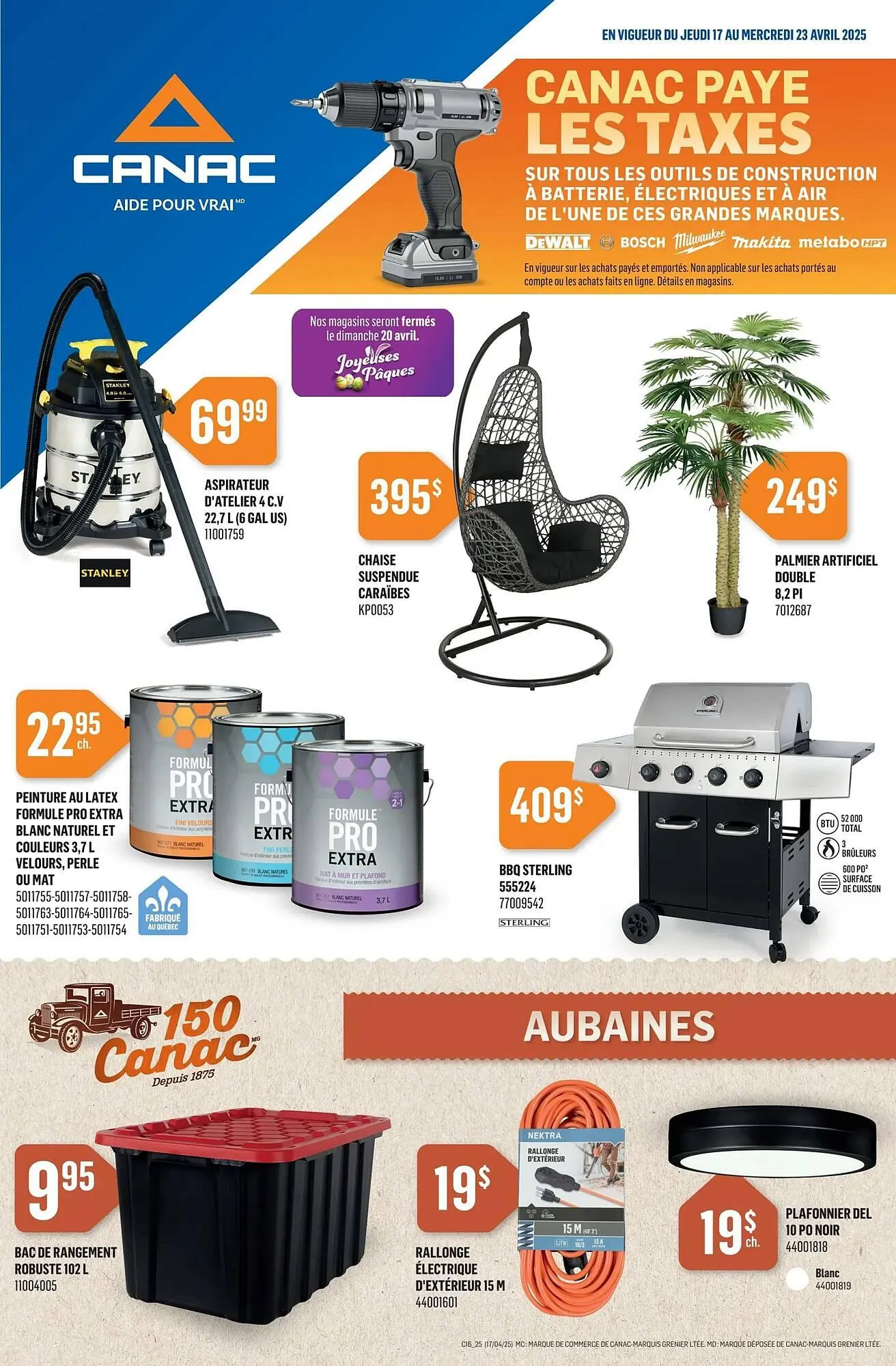 Canac flyer from April 17 to April 30 2025 - flyer page 1