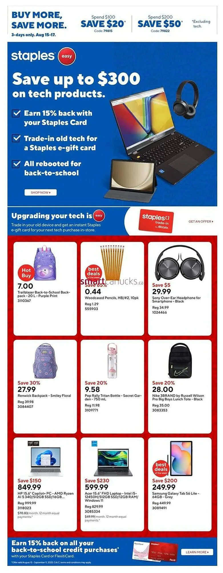 Staples flyer from August 15 to August 21 2025 - flyer page 1