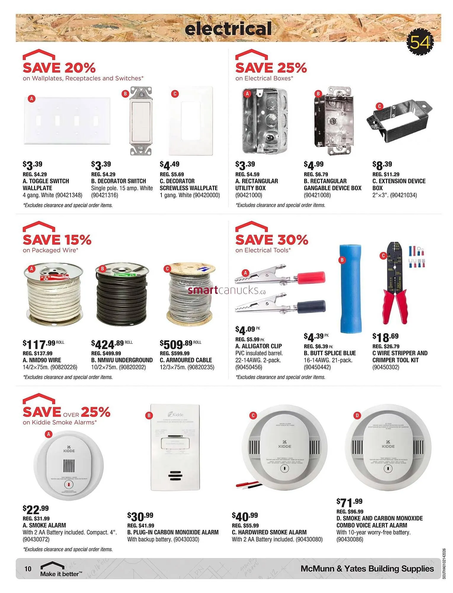 McMunn & Yates Building Supplies flyer from January 2 to January 14 2026 - flyer page 10