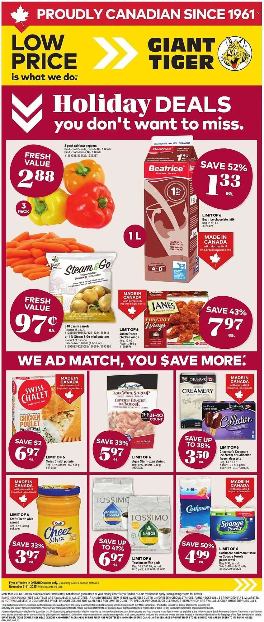 Giant Tiger flyer from November 5 to November 11 2025 - flyer page 1