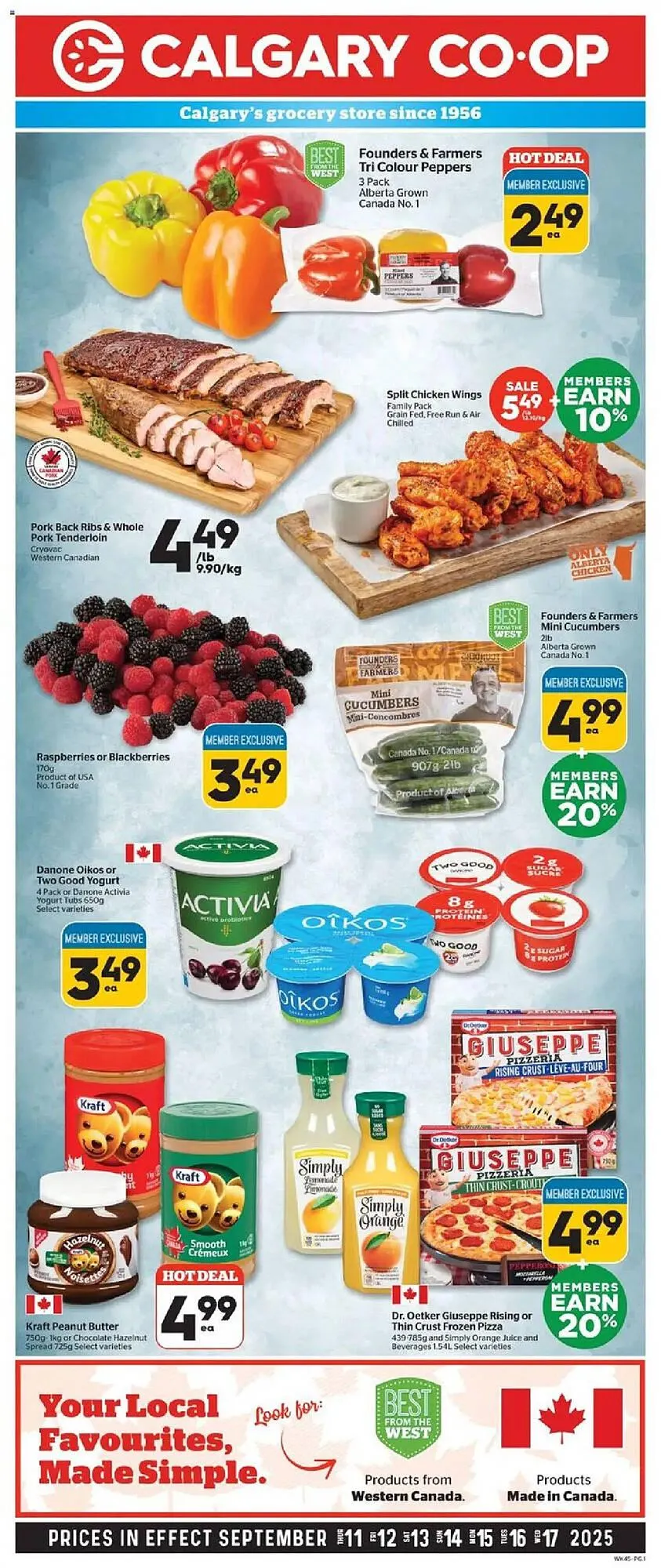 Calgary Co-op flyer from September 11 to September 18 2025 - flyer page 1