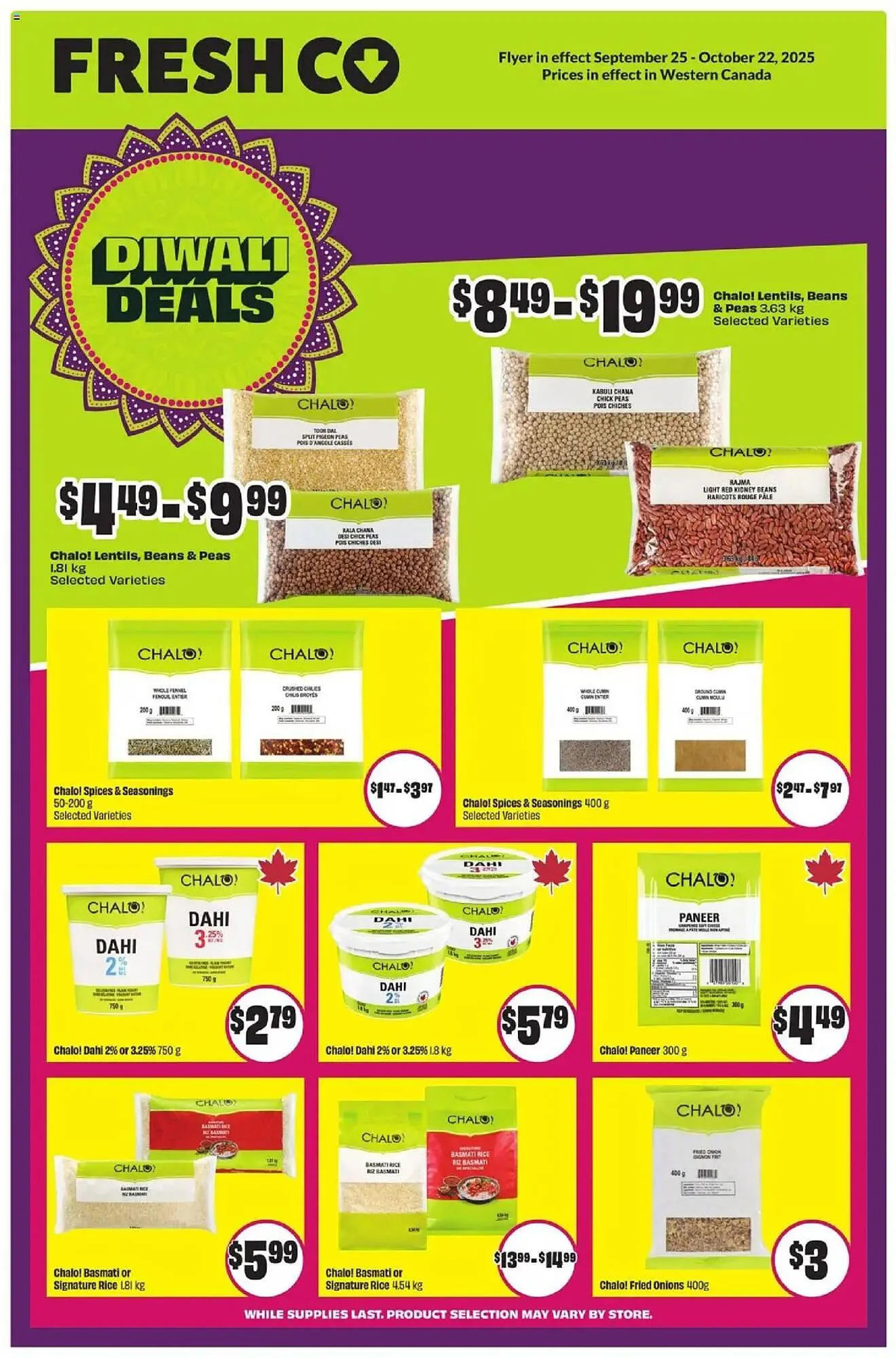 FreshCo flyer from September 25 to October 22 2025 - flyer page 1