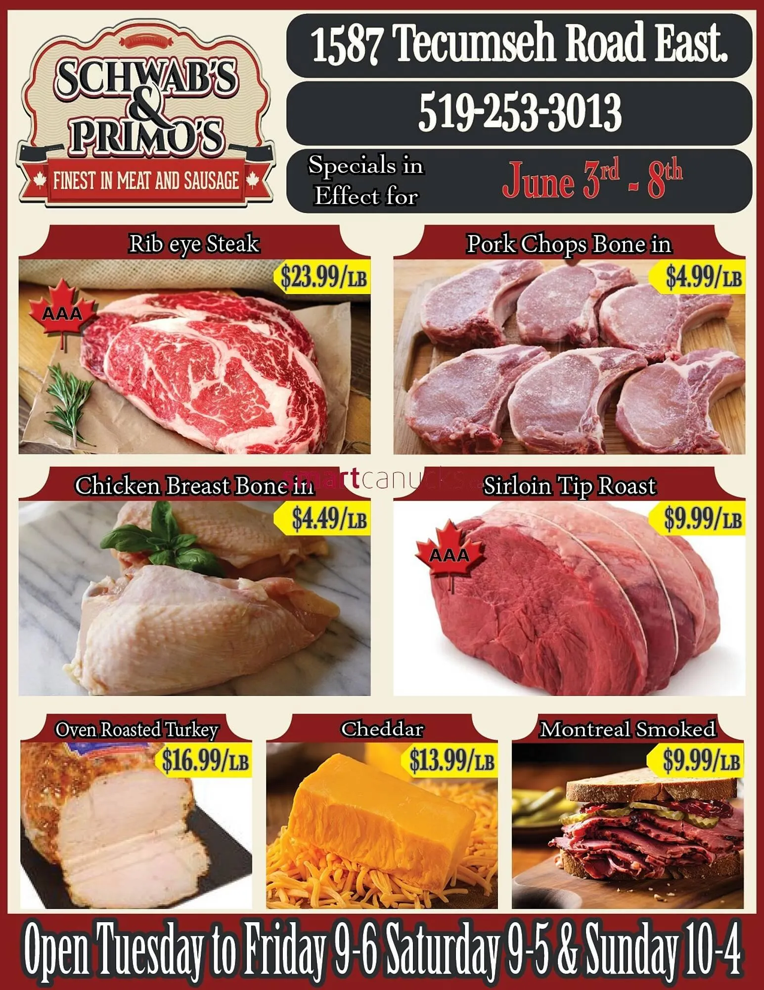 Schwabs & Primos flyer - 1