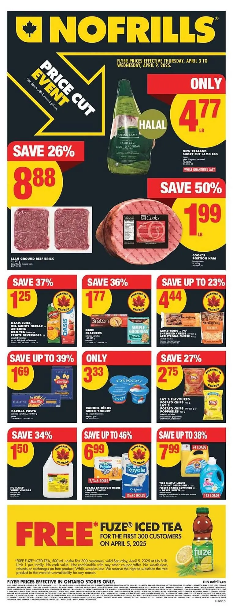 No Frills flyer from April 3 to April 9 2025 - flyer page 1