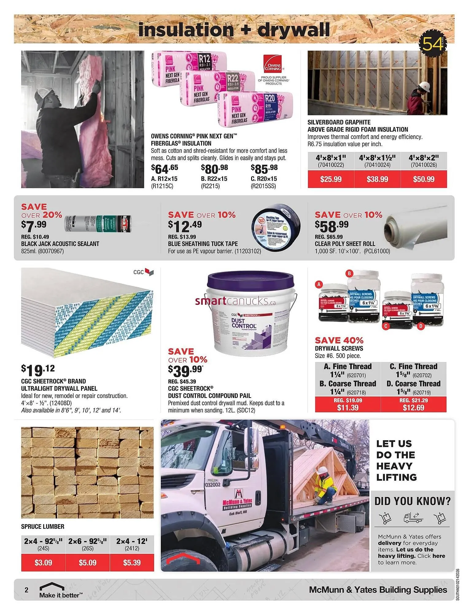 McMunn & Yates Building Supplies flyer from January 2 to January 14 2026 - flyer page 2