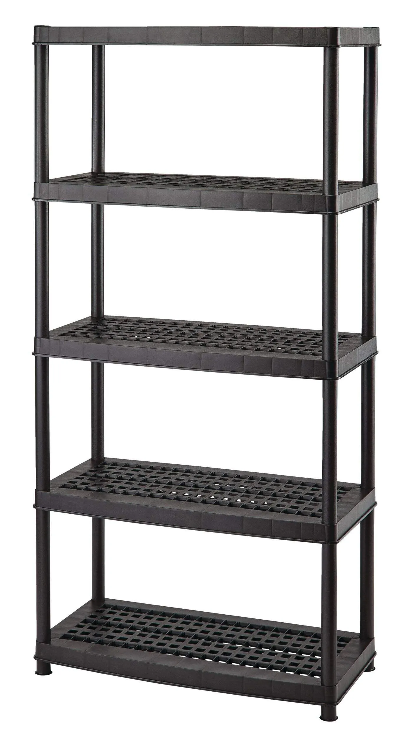 Mastercraft 5-Shelf Resin/ Plastic Storage Rack/ Shelving Unit, 36 x 18 x 72-in