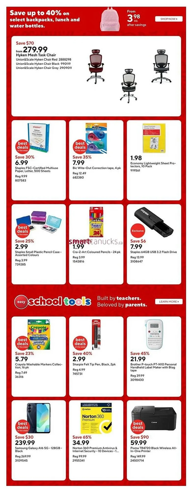 Staples flyer from August 15 to August 21 2025 - flyer page 2
