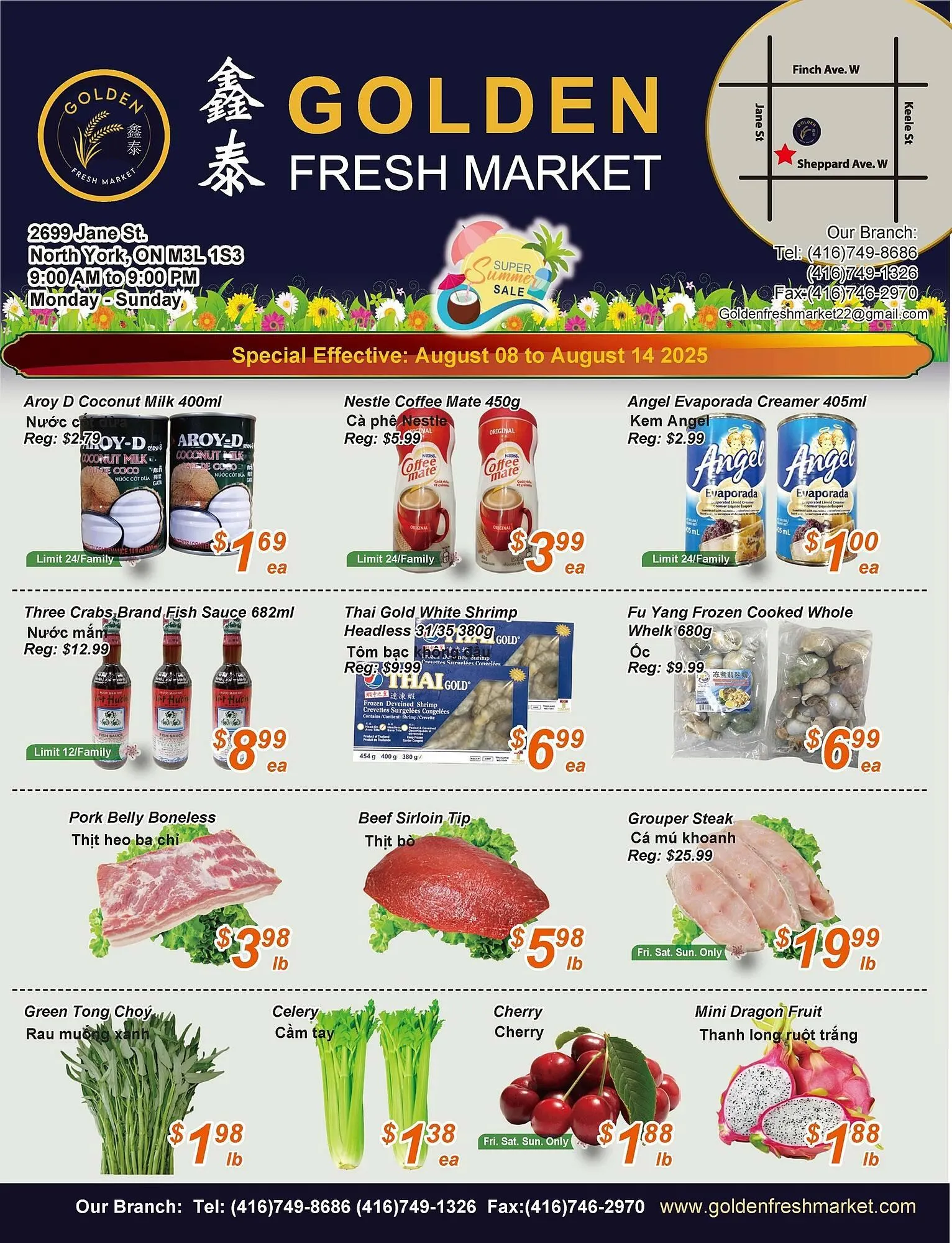 Golden Fresh Market flyer from August 8 to August 14 2025 - flyer page 1