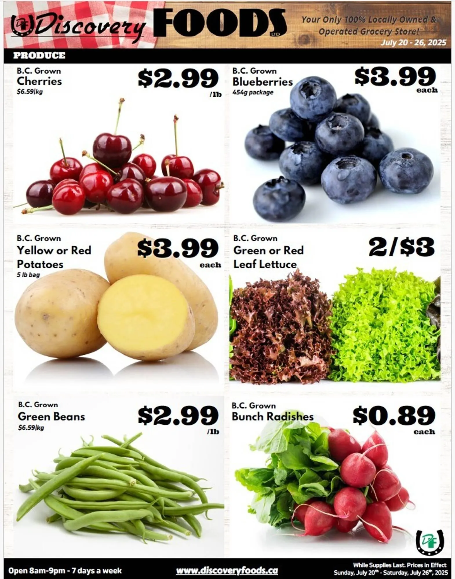 Discovery Foods flyer from July 20 to August 2 2025 - flyer page 1