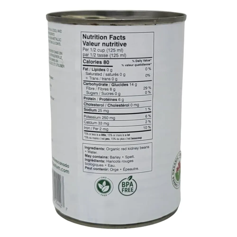 Always Organic Red Kidney Beans Org Can 398 ml