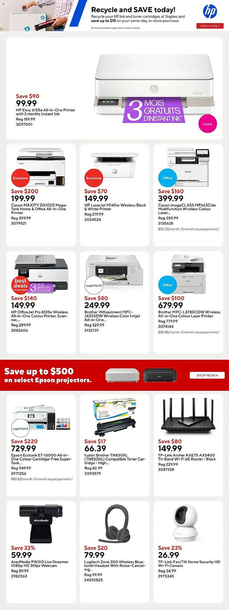 Staples flyer from January 16 to January 23 2026 - flyer page 14