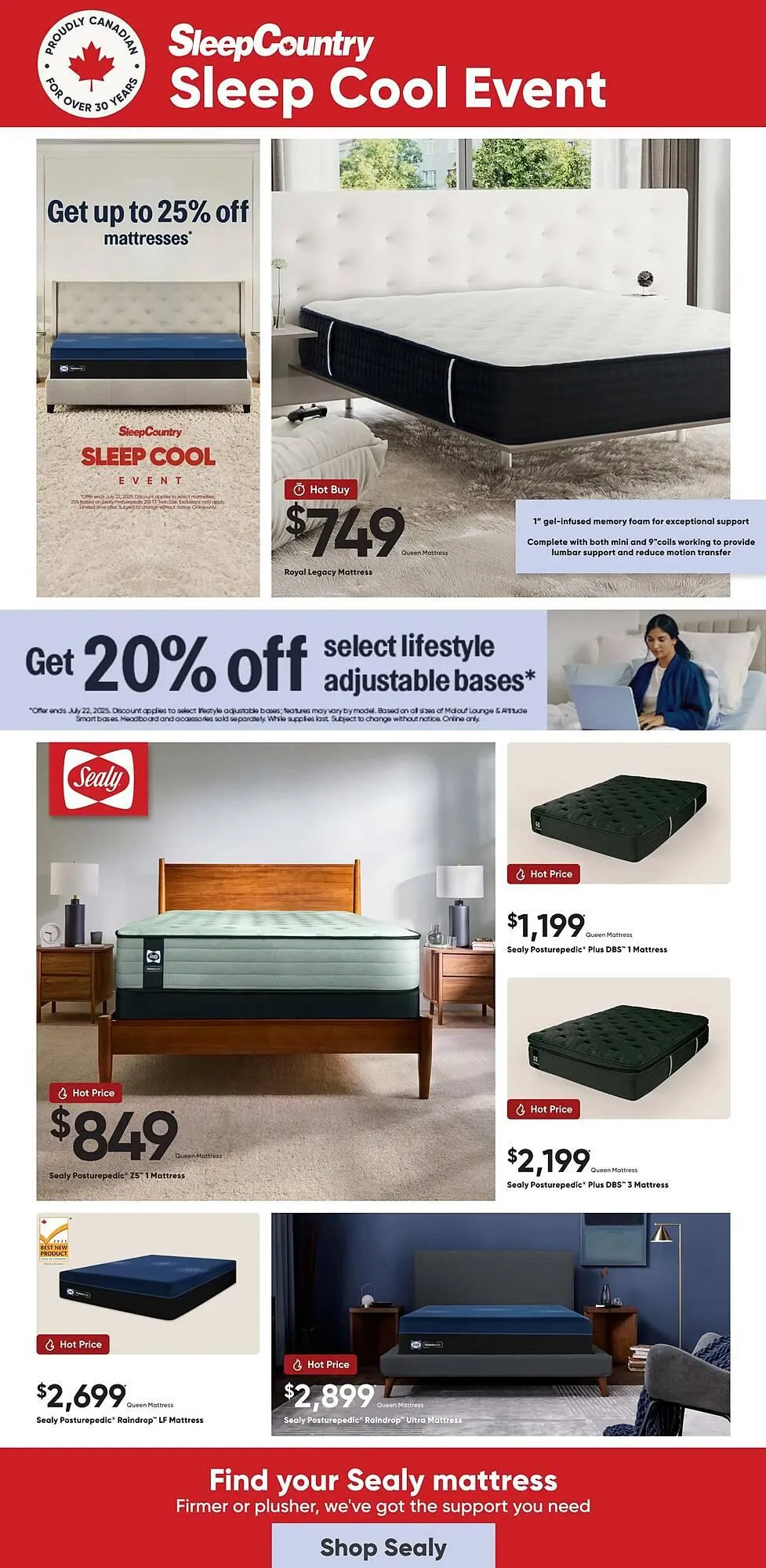 Sleep Country flyer - 1