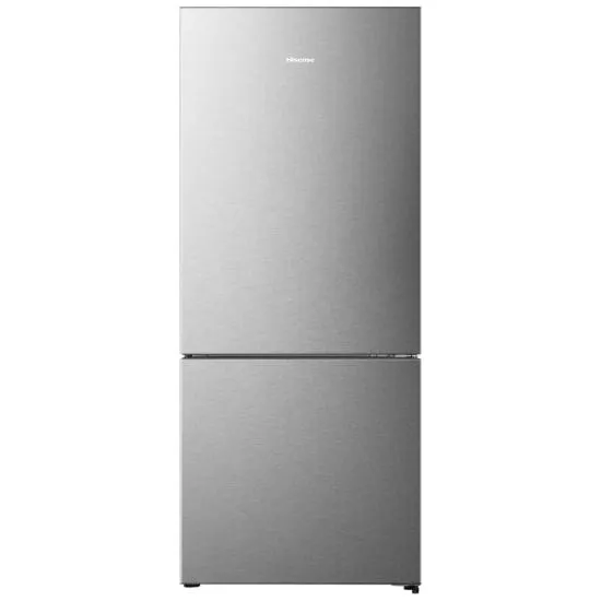 Hisense RB15A2CSE Bottom Freezer Refrigerator, 28 inch Width, ENERGY STAR Certified, Counter Depth, 14.7 cu. ft. Capacity, Titanium colour PureFlat Design