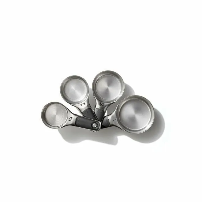 OXO Good Grips Measuring Cups with Magnetic Snaps 4-Piece Stainless Steel - OXO
