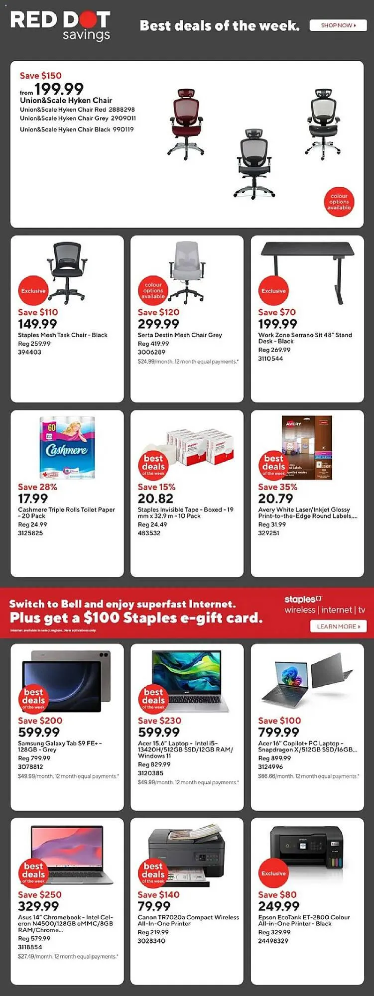 Staples flyer from October 24 to October 31 2025 - flyer page 2