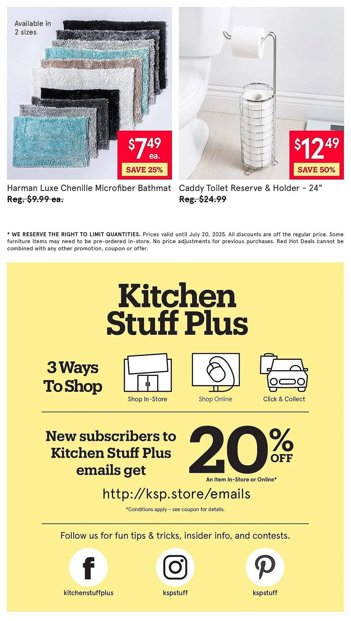 Kitchen Stuff Plus flyer from July 14 to July 21 2025 - flyer page 7