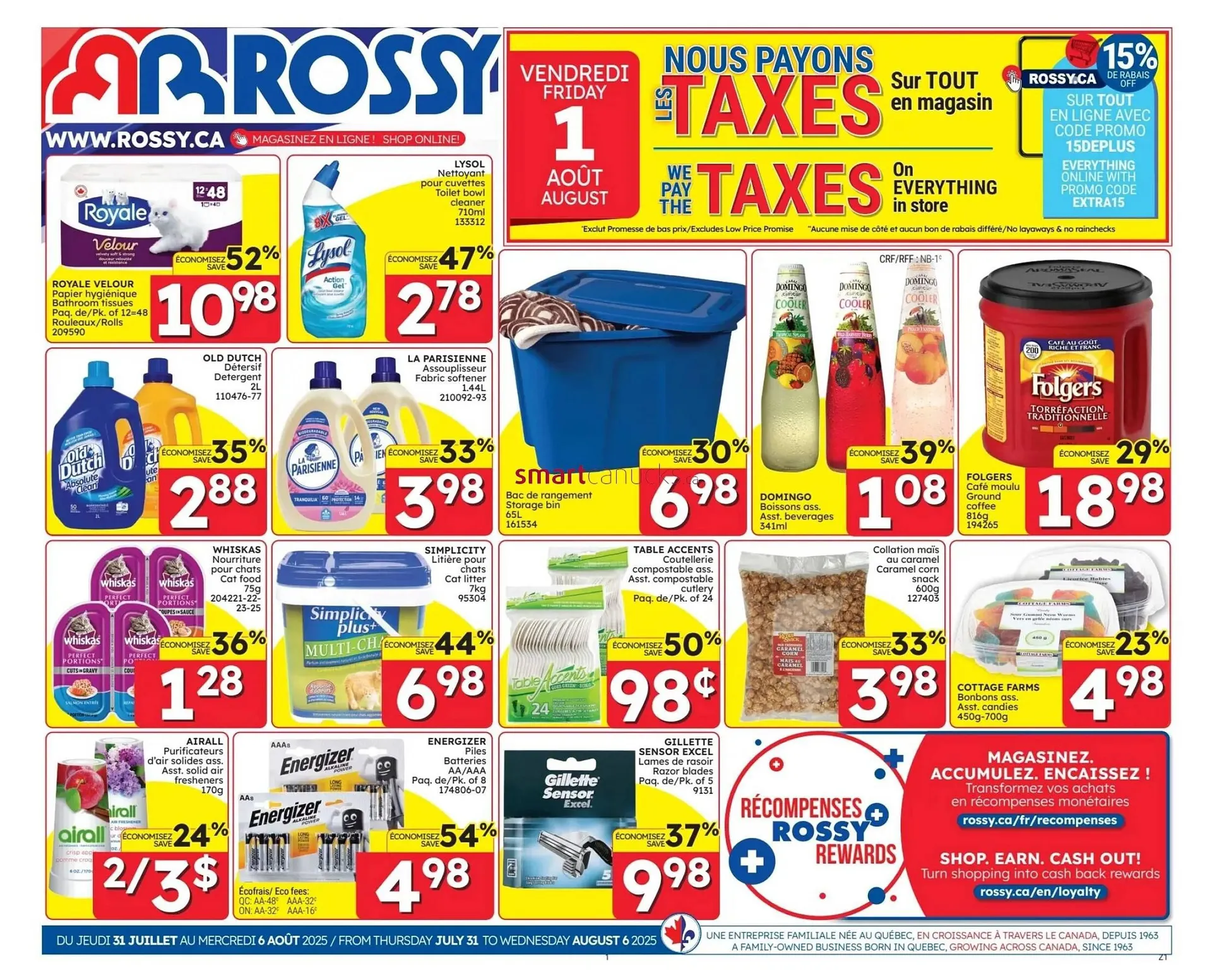 Rossy flyer from July 31 to August 6 2025 - flyer page 1