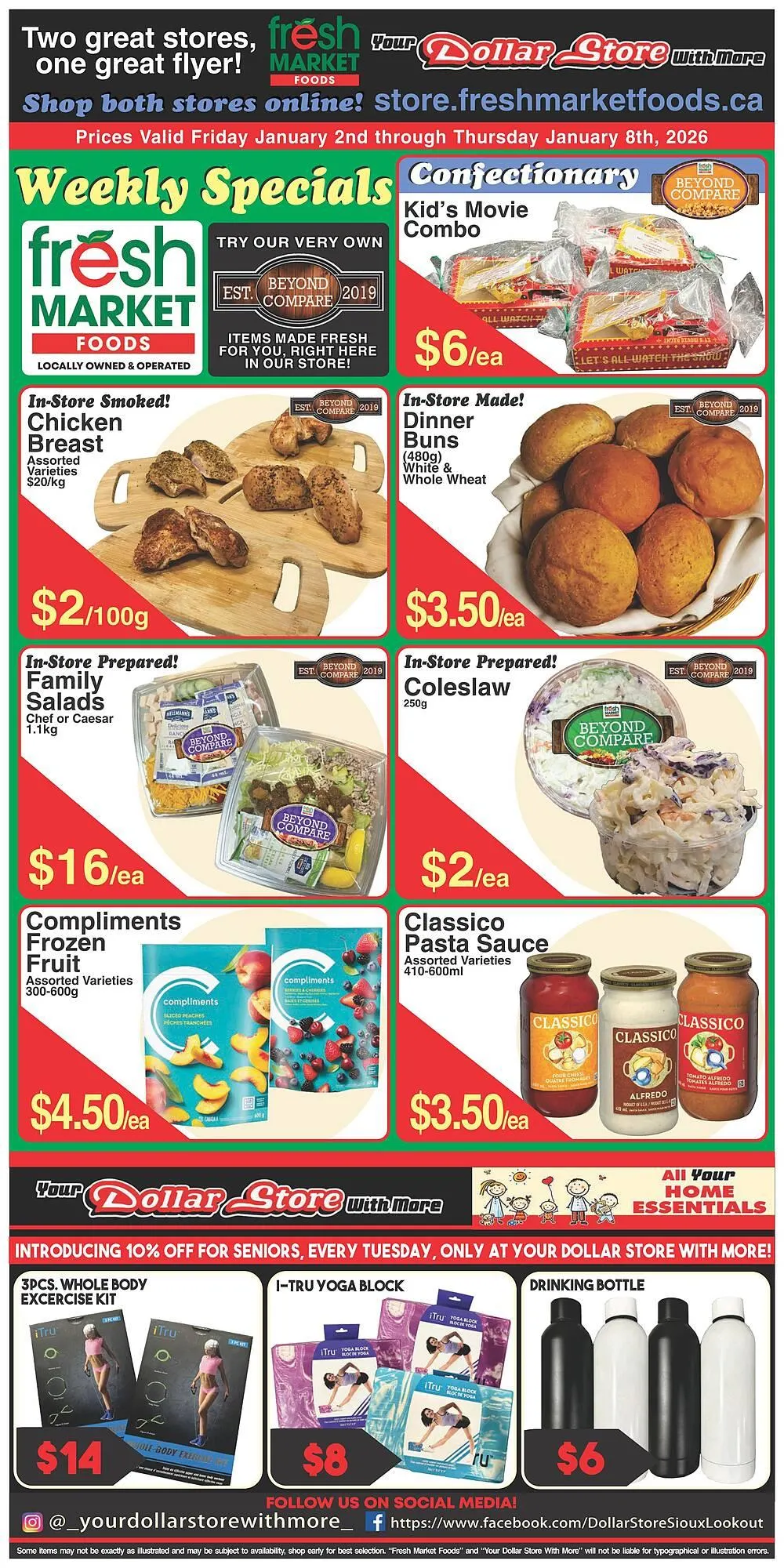 Fresh Market Foods flyer from January 2 to January 8 2026 - flyer page 1