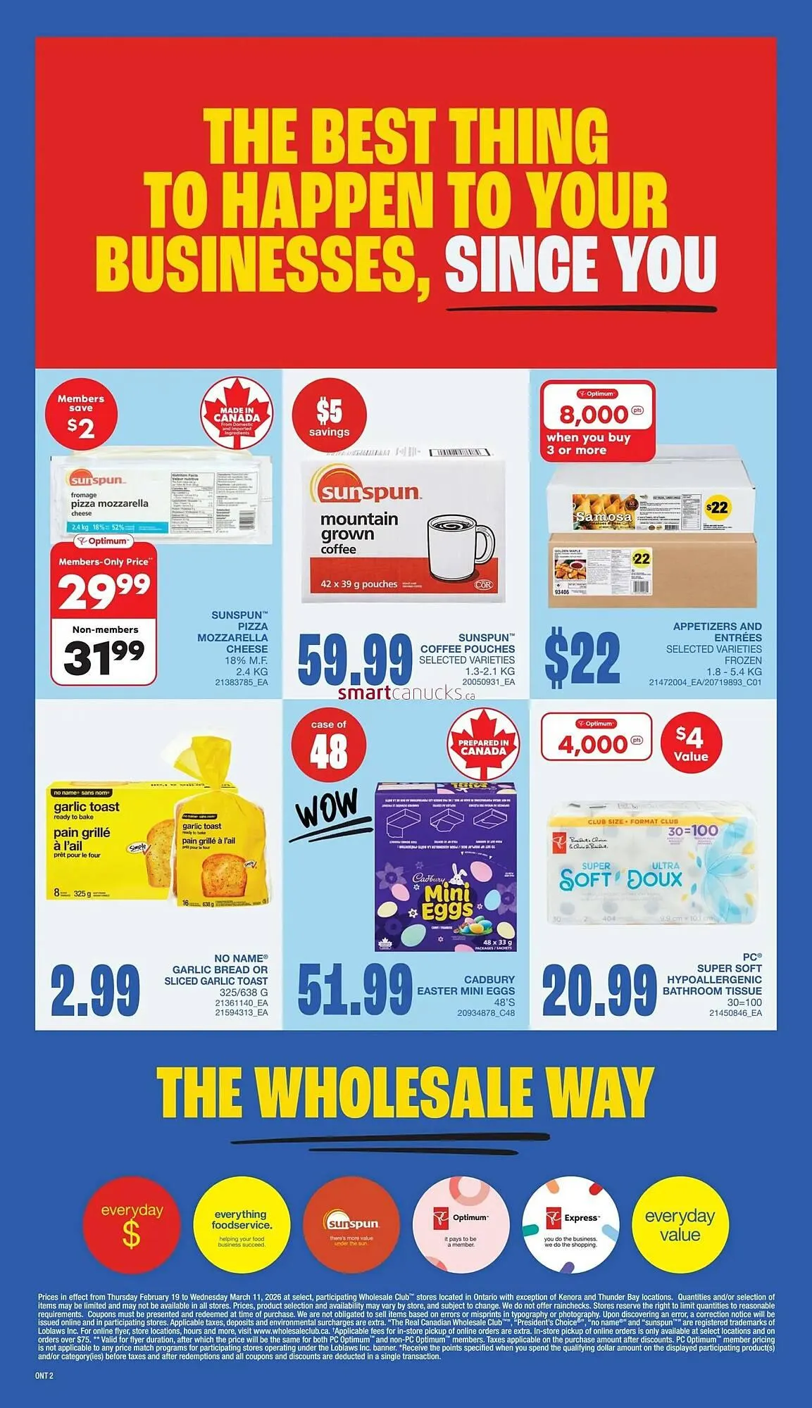 Wholesale Club flyer from February 19 to March 11 2026 - flyer page 2