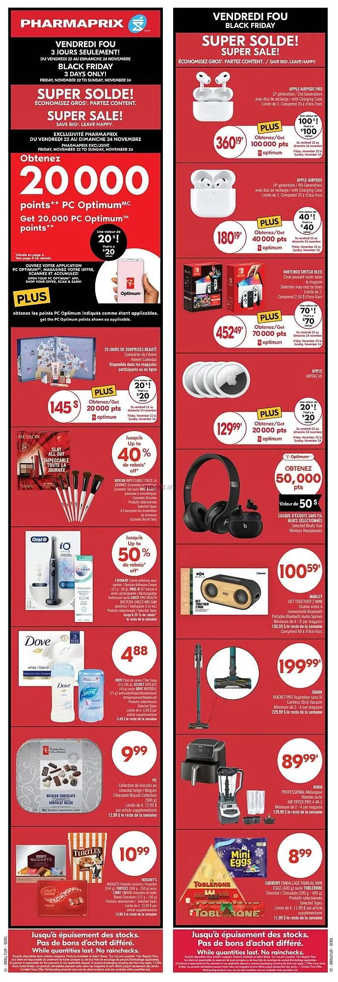 Shoppers Drug Mart flyer from November 22 to November 28 2024 - flyer page 1