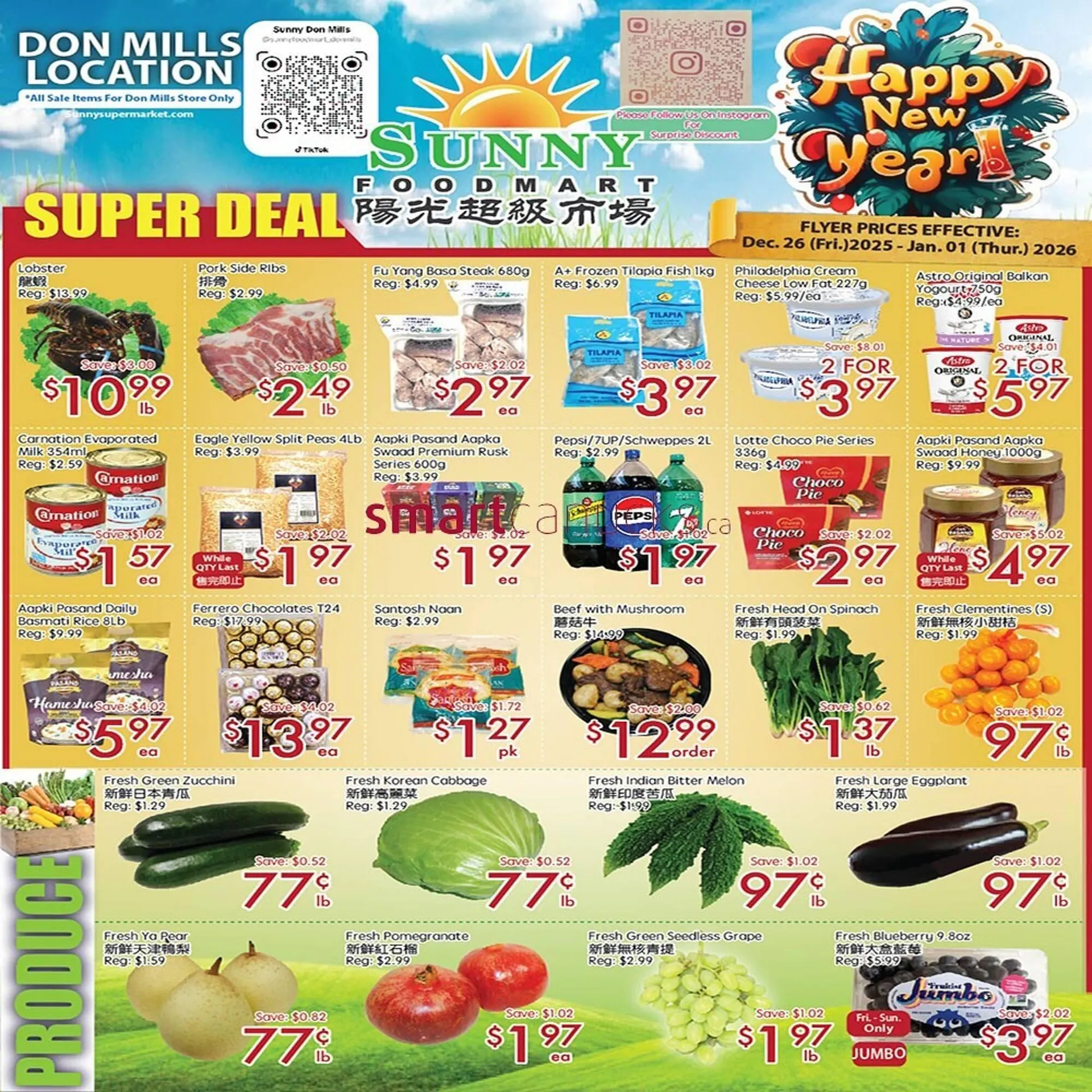 Sunny Food Mart flyer from December 26 to January 1 2026 - flyer page 1