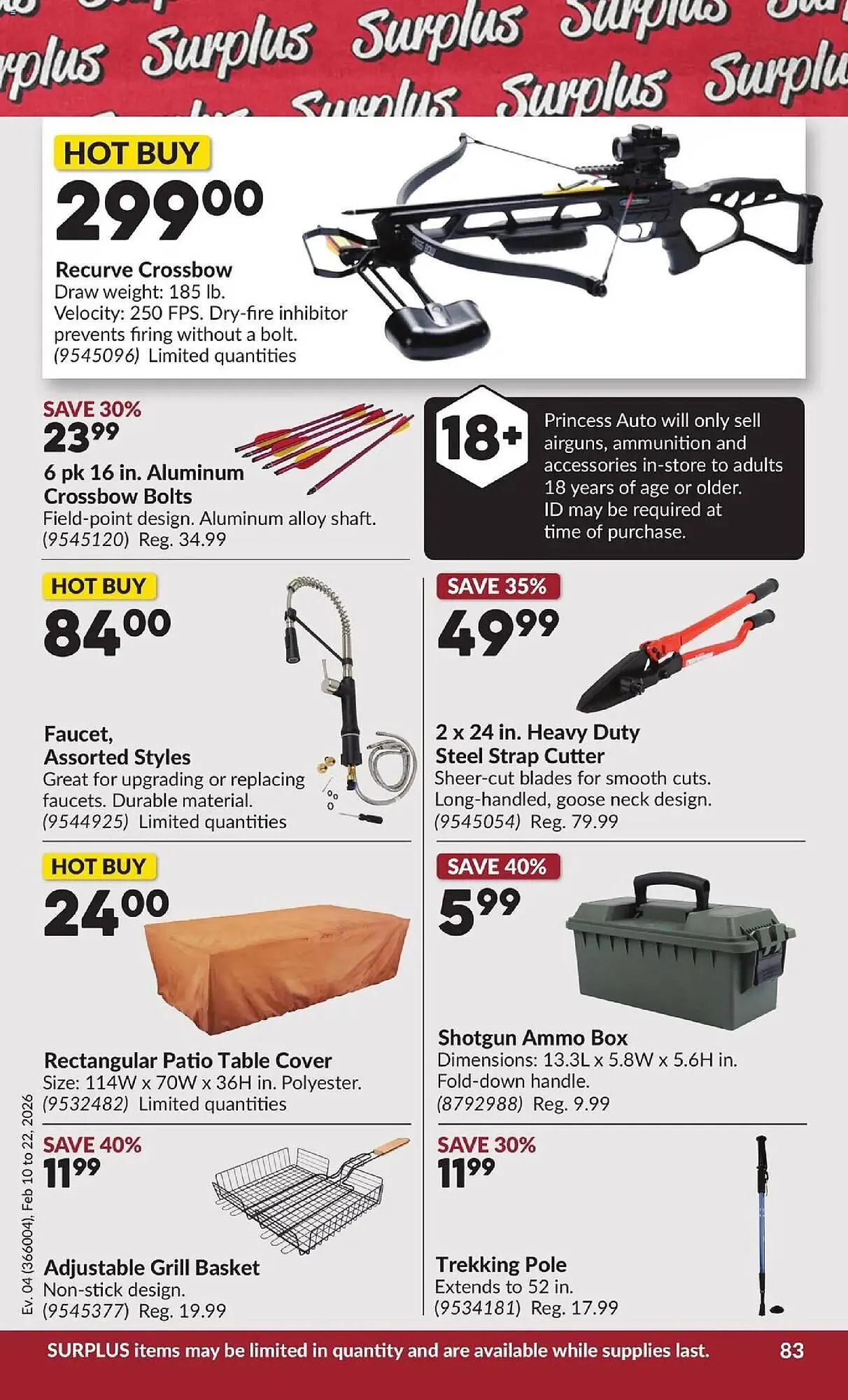 Princess Auto flyer from February 10 to February 22 2026 - flyer page 88