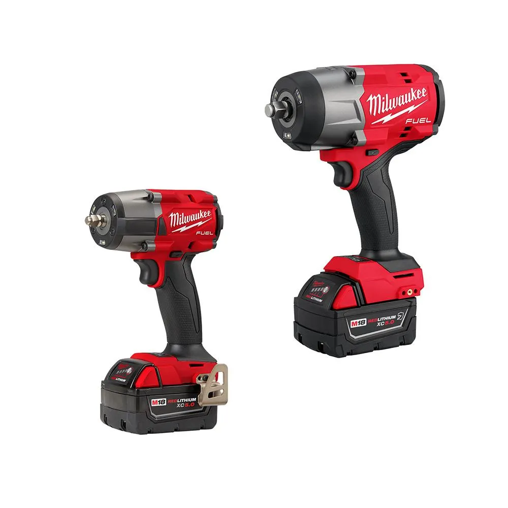 M18 FUEL 18V Li-Ion Brushless 1/2 in. High Torque Impact Wrench & 3/8" MTIW Automotive Combo Kit