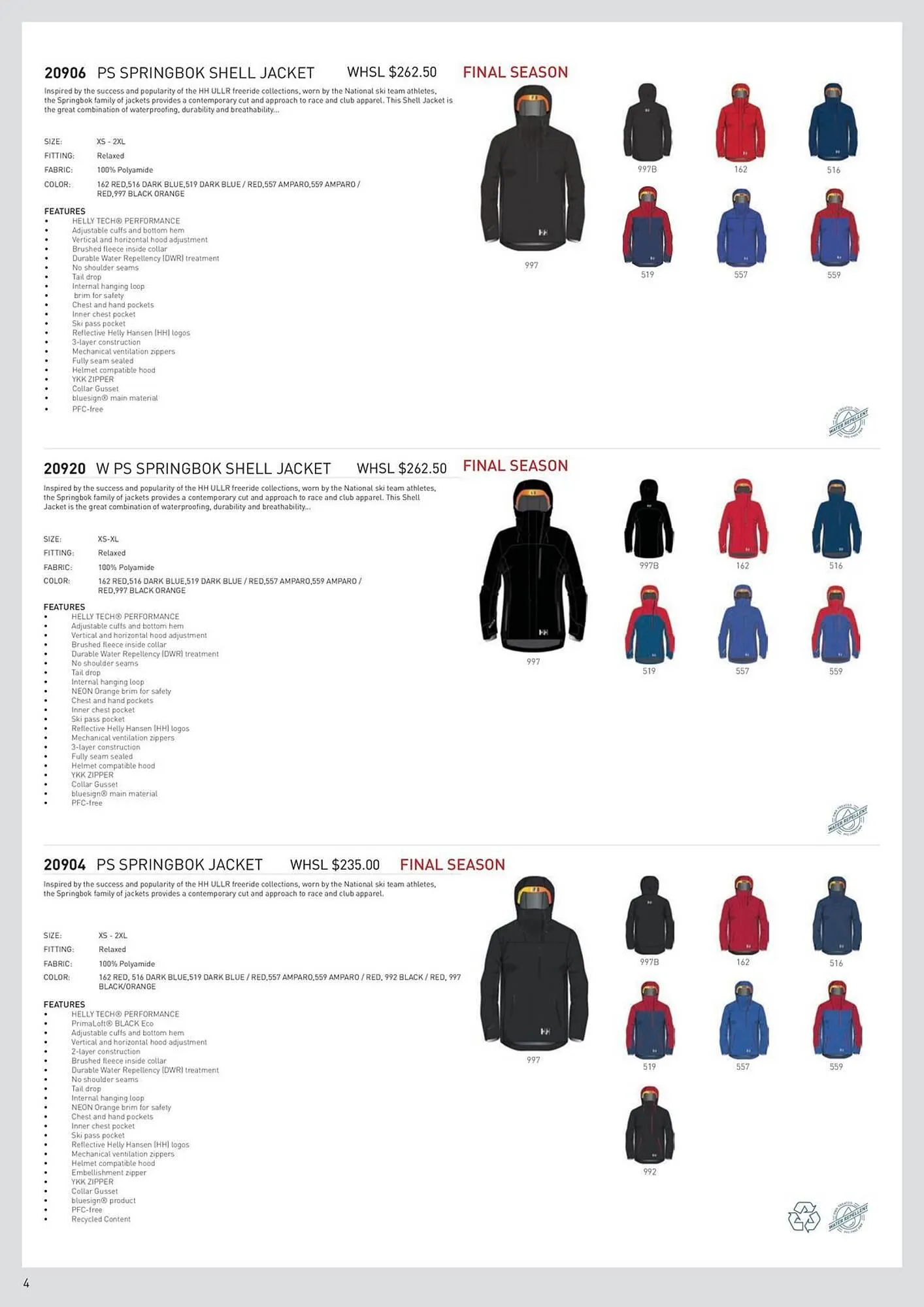 Helly Hansen flyer from September 11 to February 28 2026 - flyer page 4