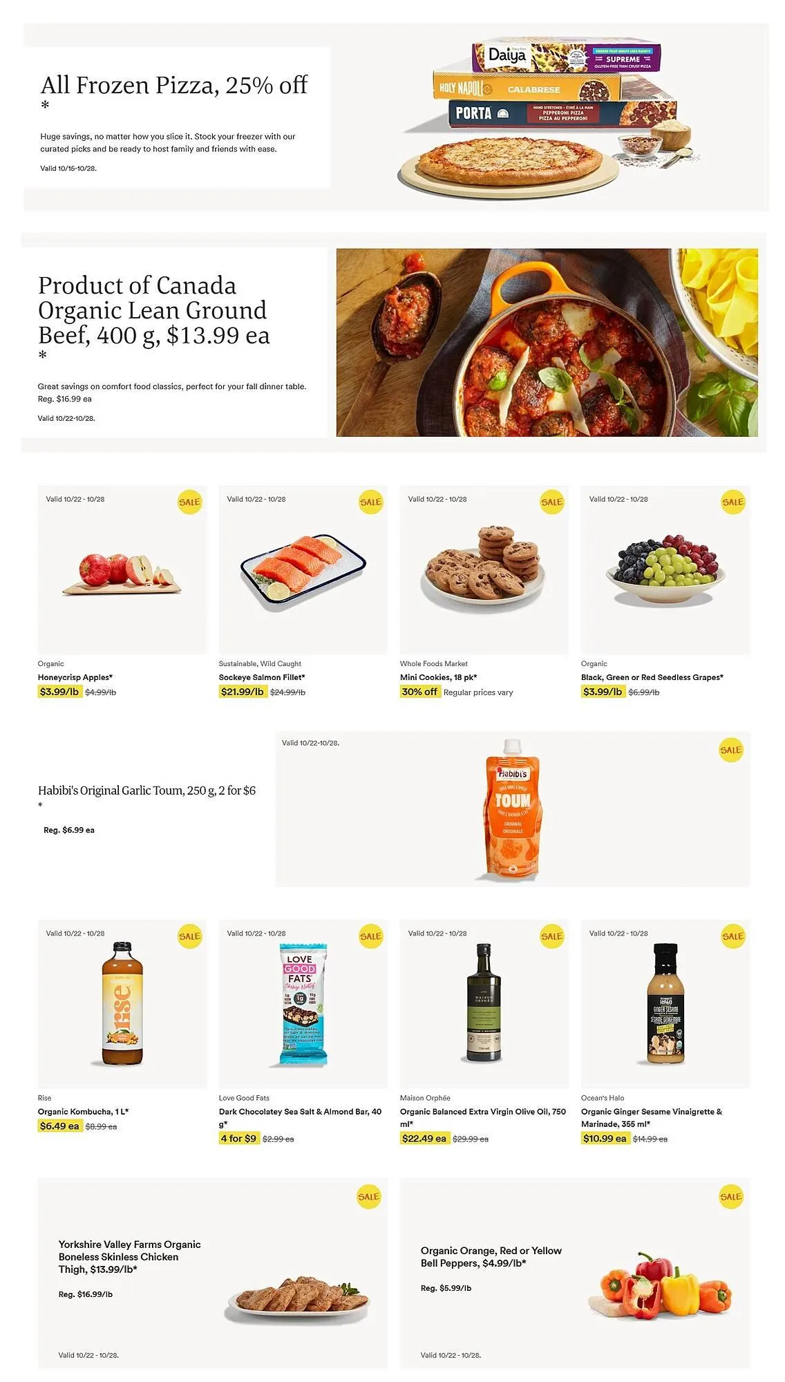 Whole Foods Market flyer from October 22 to October 28 2025 - flyer page 1