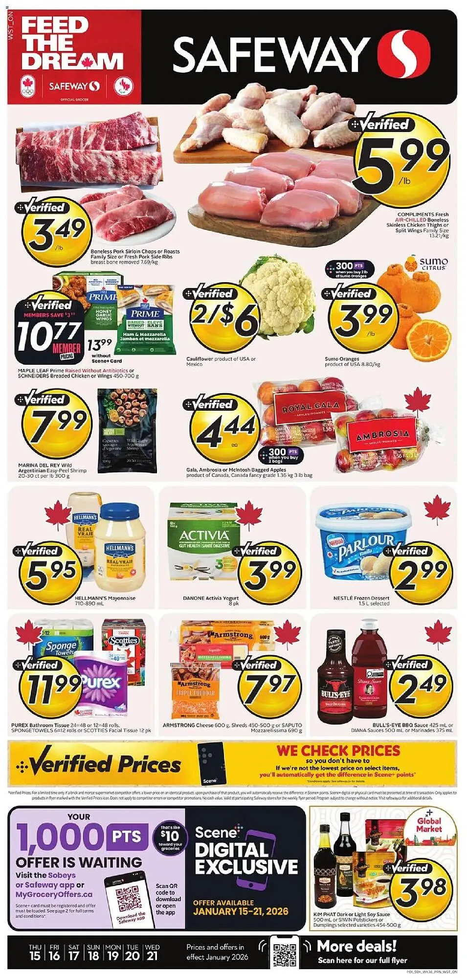Safeway flyer from January 15 to January 22 2026 - flyer page 1