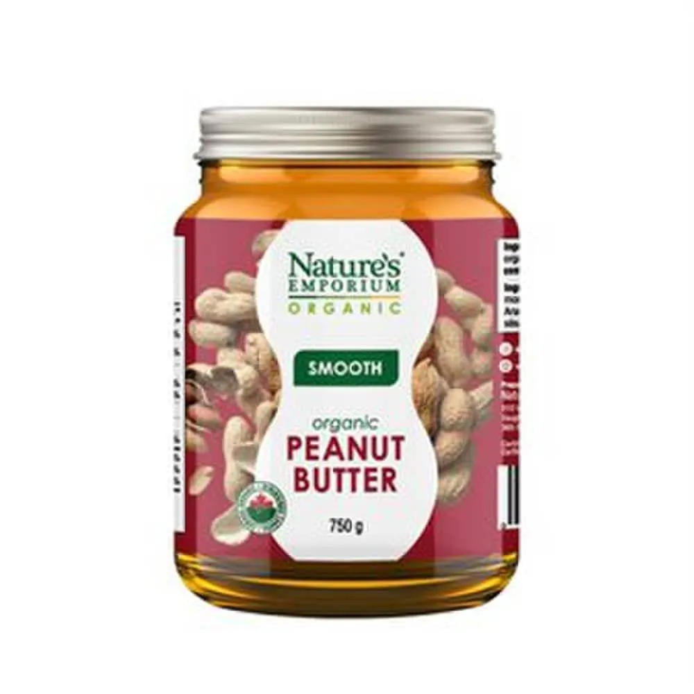 Natures Emporium Organic Peanut Butter Smooth Org 750 g