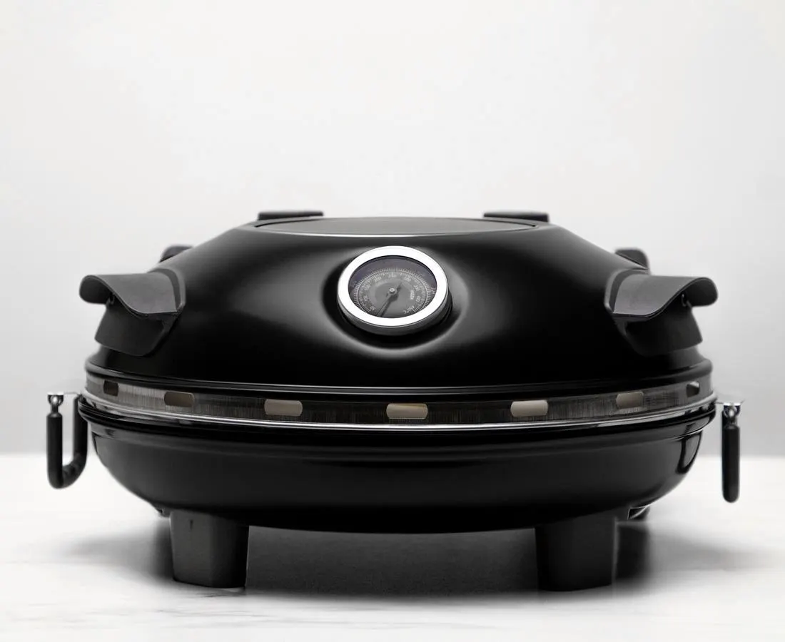 thinkkitchen Il Fournetto Electric Pizza Maker, 12 inches, Black