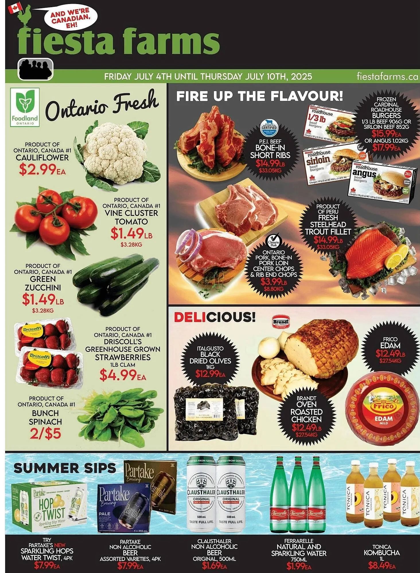 Fiesta Farms flyer from July 4 to July 10 2025 - flyer page 1