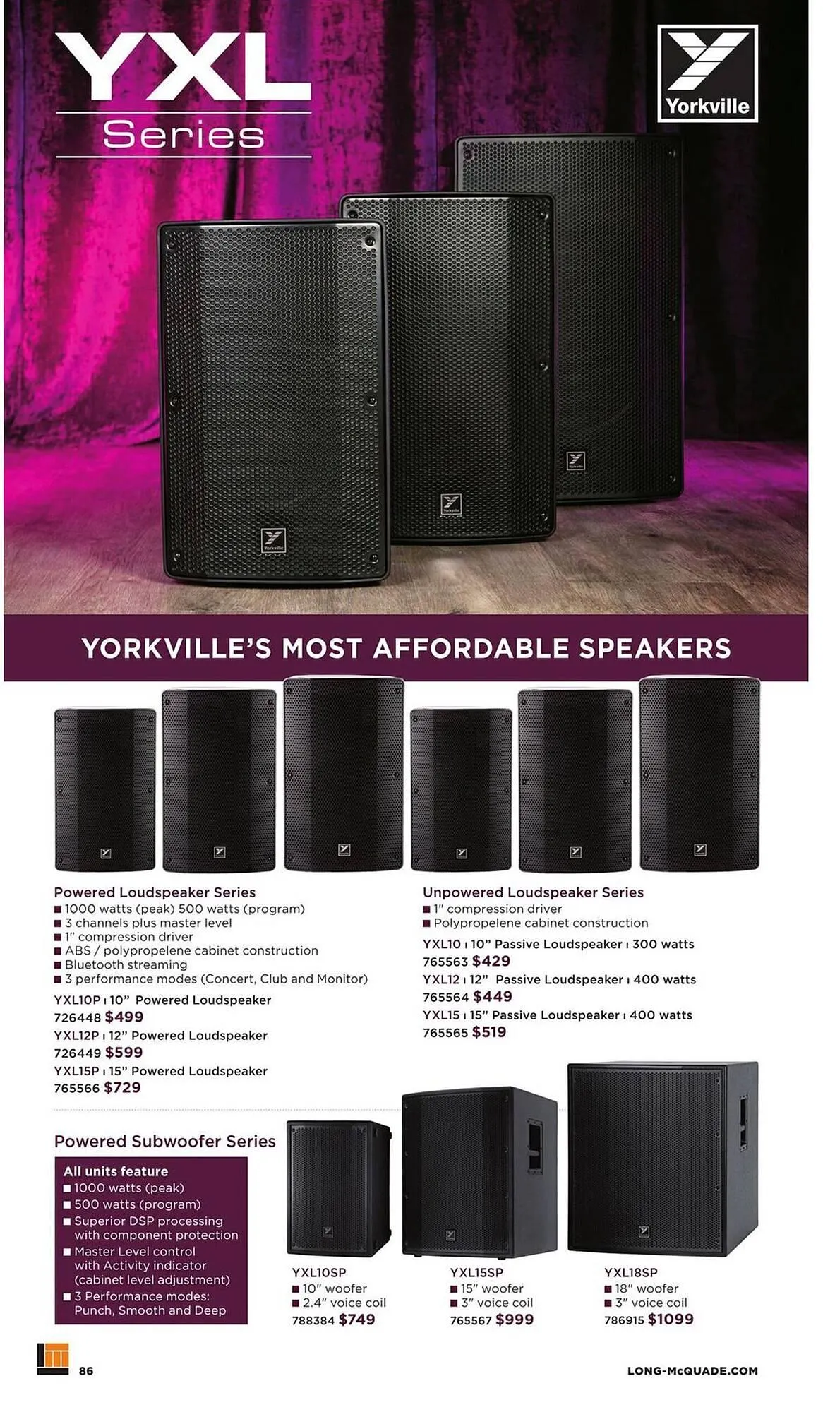 Long & McQuade flyer from November 5 to July 31 2026 - flyer page 86