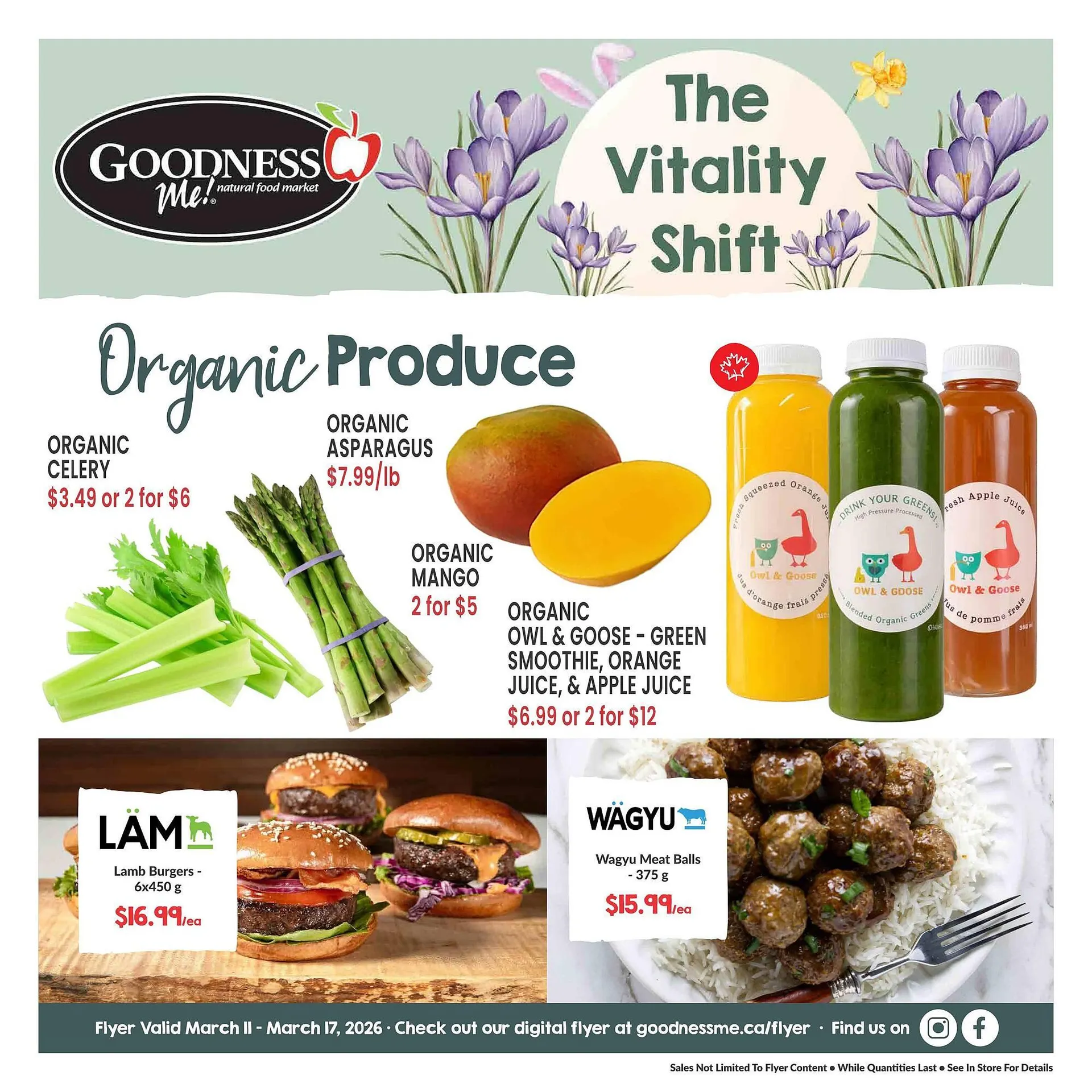 Goodness Me flyer - 1