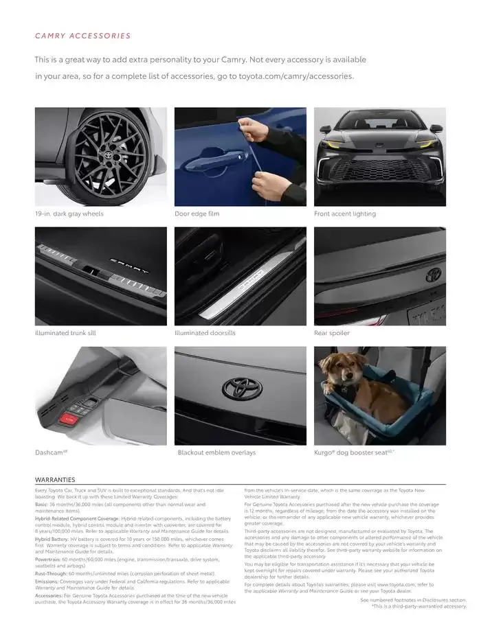 Toyota Camry from February 11 to February 11 2026 - flyer page 15