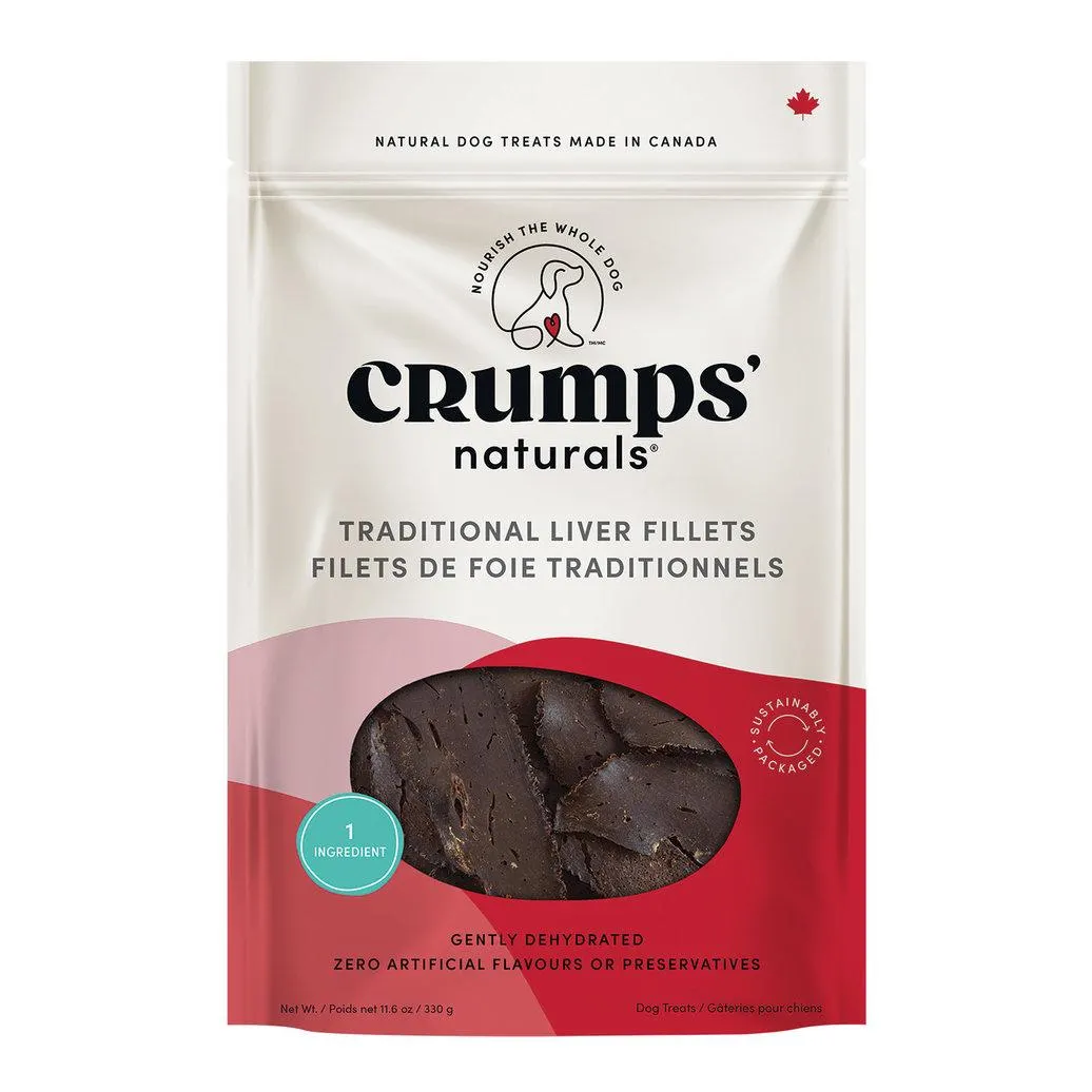 Crumps' Naturals, Traditional Liver Fillets Dog Treats