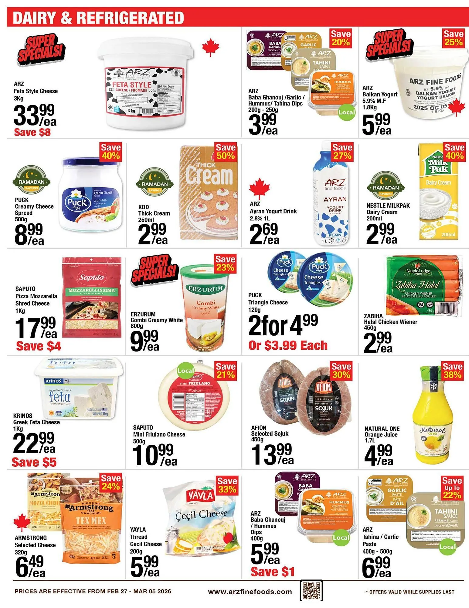 Arz Fine Foods flyer from February 27 to March 5 2026 - flyer page 9