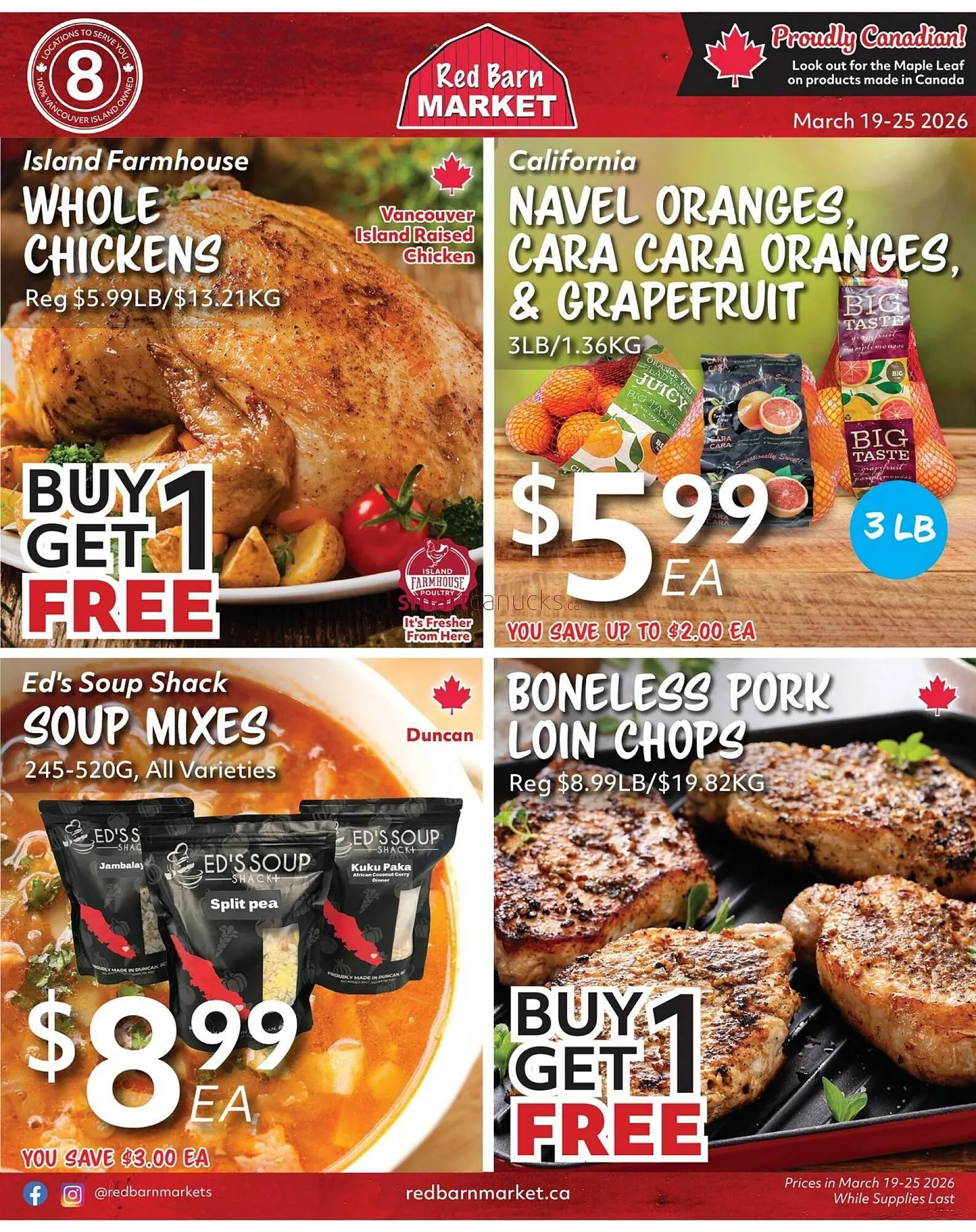 Red Barn Market flyer from March 19 to March 25 2026 - flyer page 1