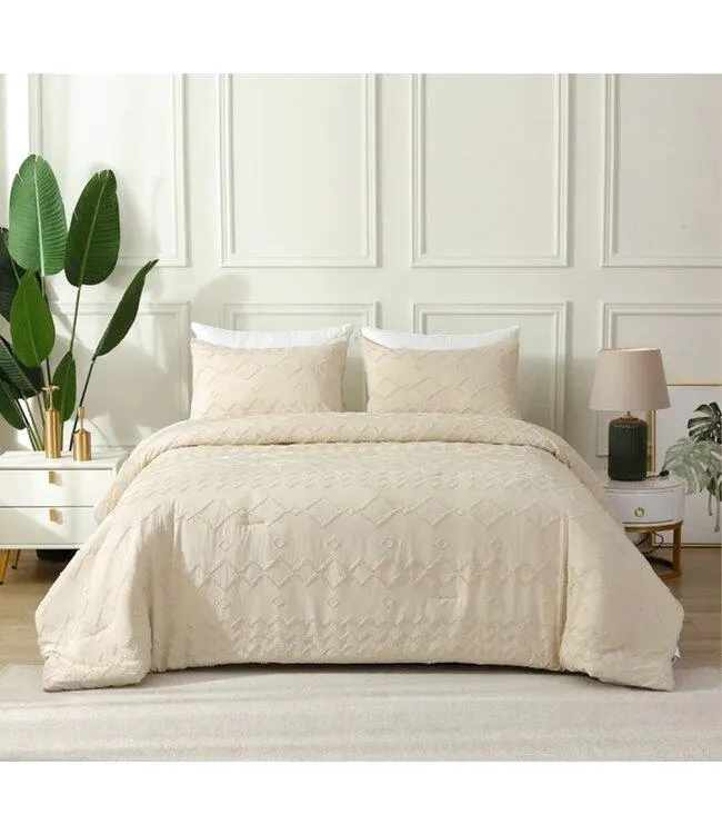 TUFTED 3pc COMFORTER SET