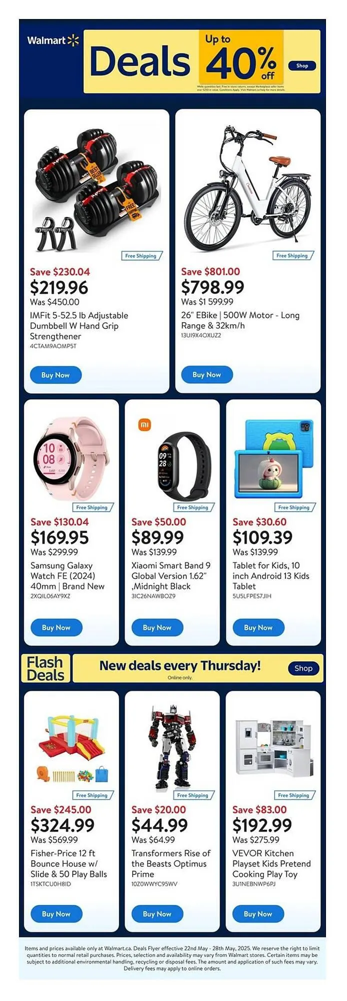 Walmart flyer from May 22 to May 28 2025 - flyer page 1