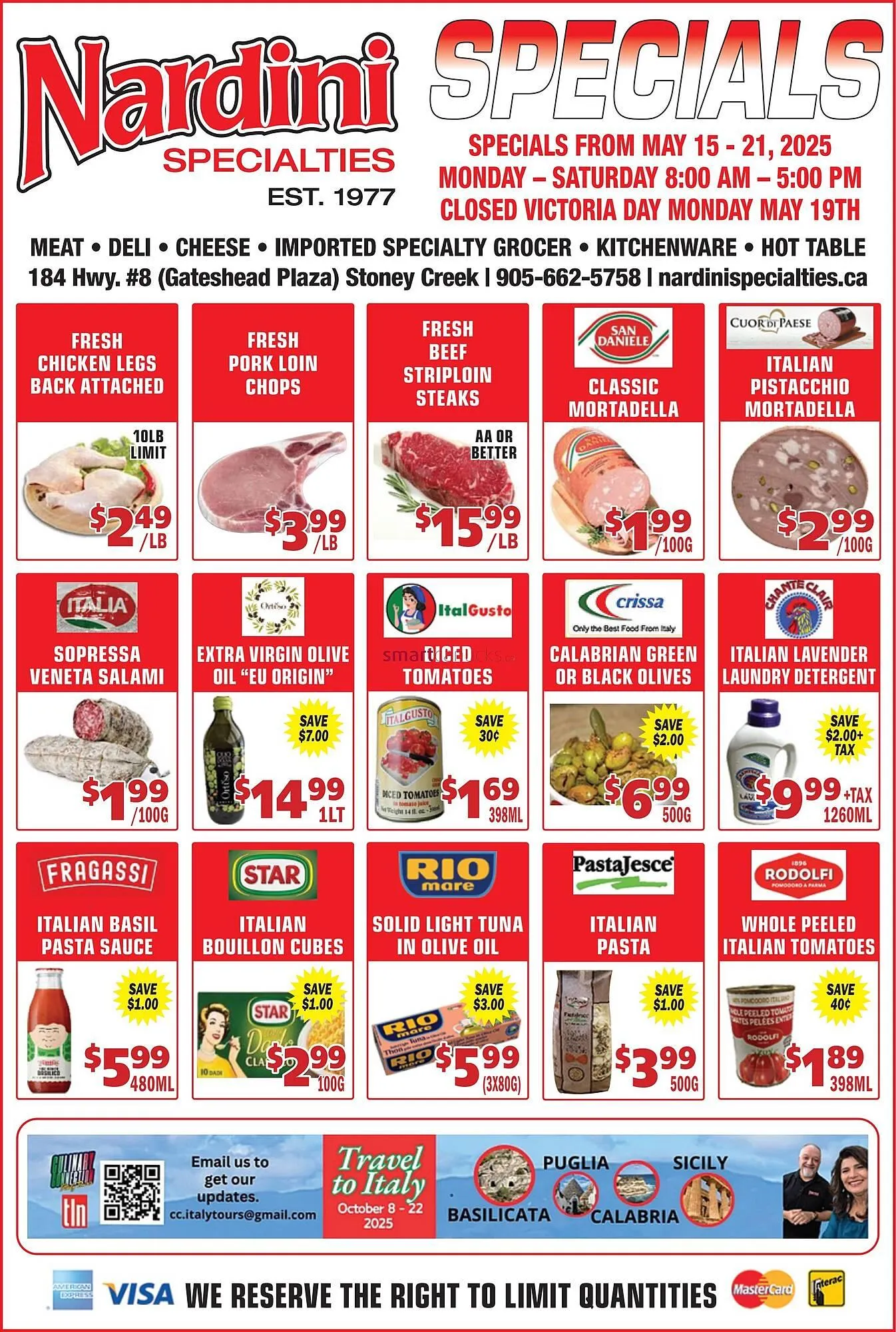 Nardini Specialties flyer from May 15 to May 21 2025 - flyer page 1