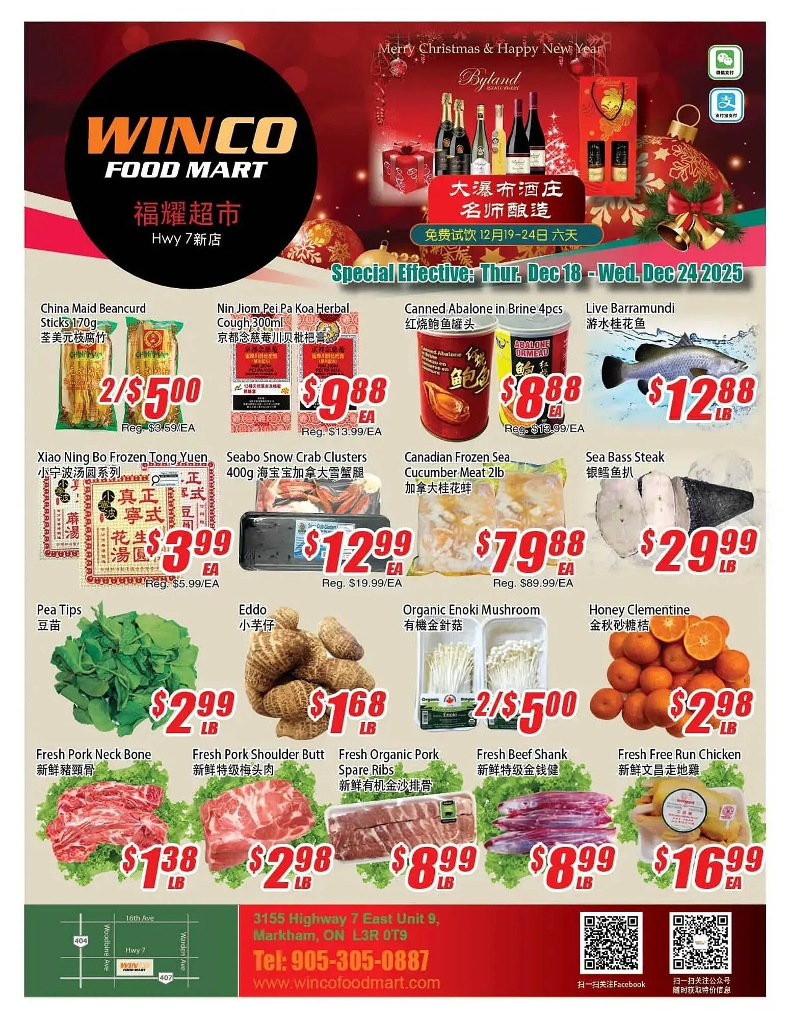 WinCo Food Mart flyer from December 18 to December 24 2025 - flyer page 1