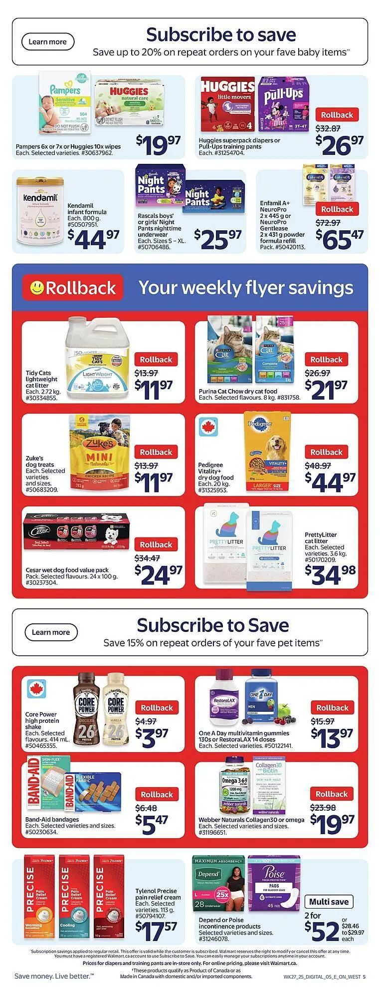Walmart flyer from August 1 to August 8 2025 - flyer page 8