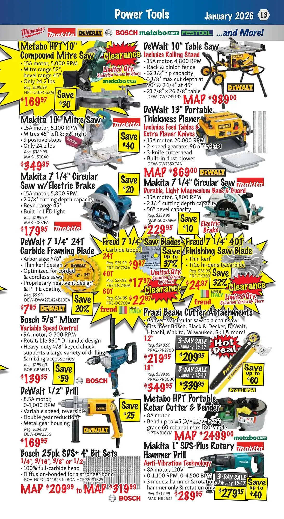 KMS Tools flyer from January 1 to January 31 2026 - flyer page 13