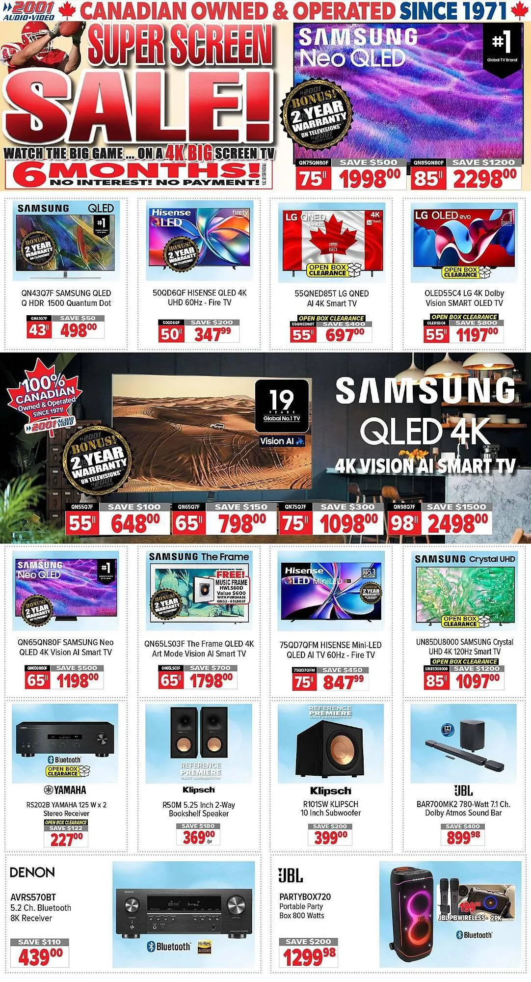 2001 Audio Video flyer - 1